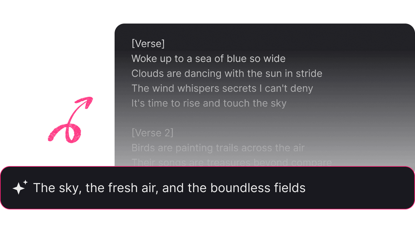 Smart Lyrics-to-Song AI