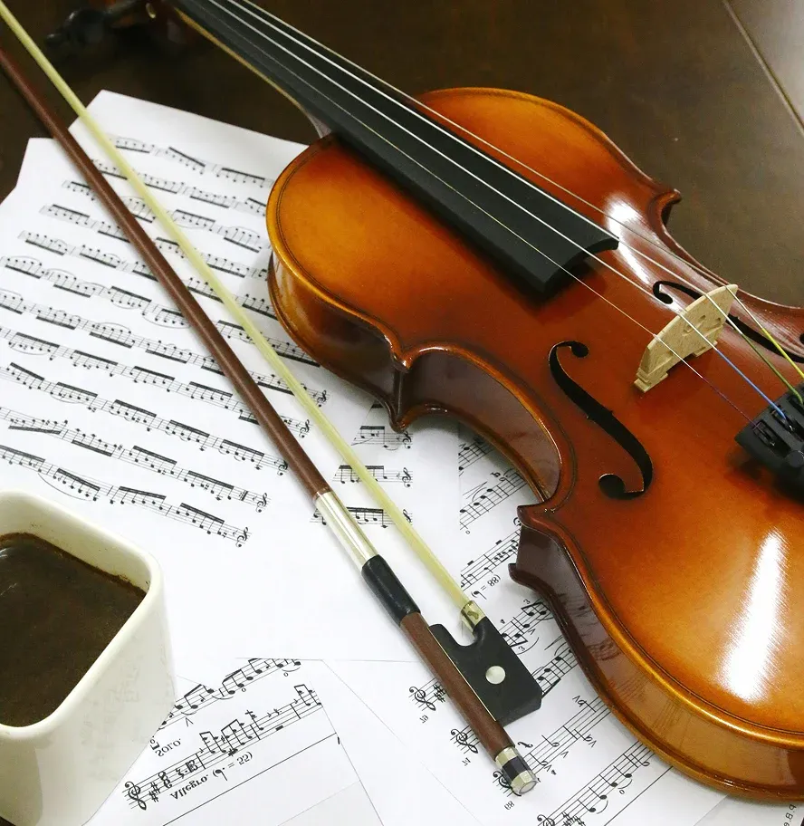 Music educator or student using stem splitter
